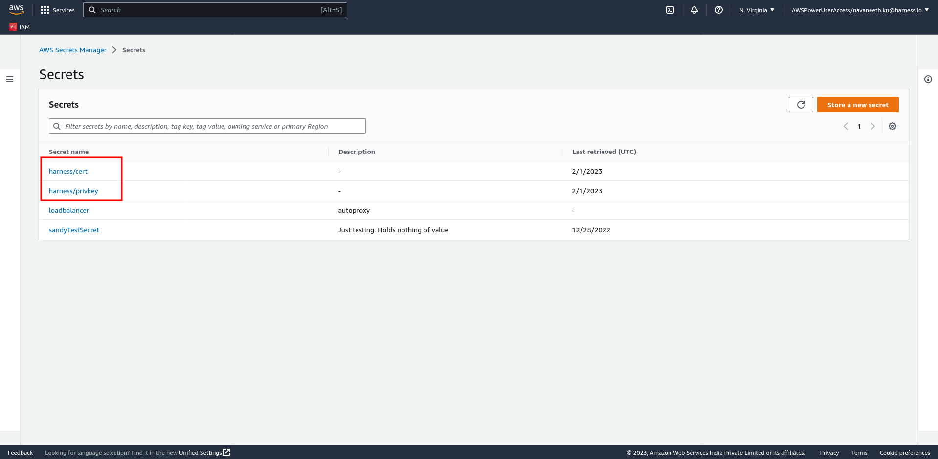 AWS Secret naming convention